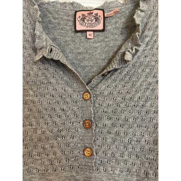 Juicy Couture Knit Cashmere Blend Sweater Dress Gray Size M - Picture 3 of 7